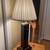 Lamp wood/ stainless base 31” tall 1 thumbnail