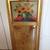 ANTIQUE TRUMEAU STYLE MIRROR SUNFLOWER OIL PAINTING ROBERT GRACE 1 thumbnail