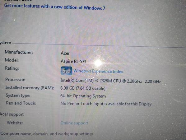 Acer laptop 1