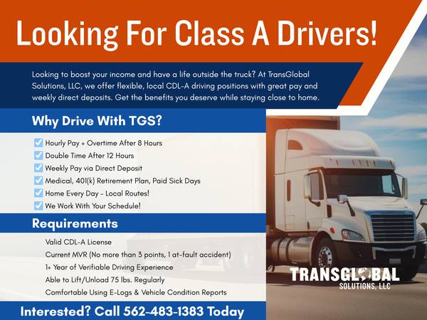 💸 Maximize Your Earnings – CDL-A Drivers Enjoy Flexibility& Top Pay! 1
