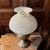 Antique hobnail milk glass electric oil lamp 2 thumbnail