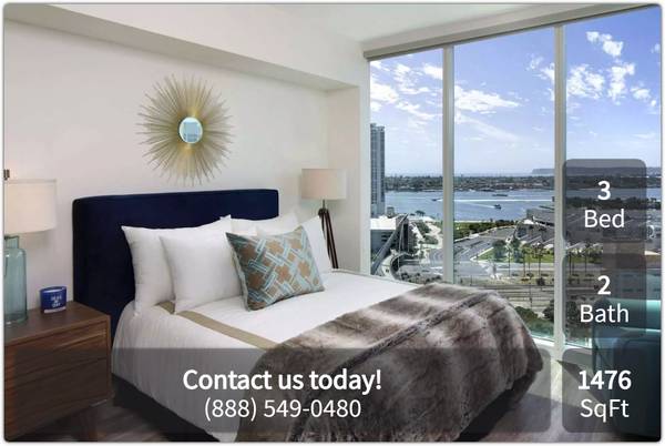 $4,702 / 3br - 1476ft2 - Bask in luxury at Park 12. The finest in upscale living. (San Diego - East Village)63701665605891121