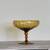 Empoli Italian Amber Hand Blown Glass Large Twisted Pedestal Bowl 1 thumbnail