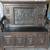 Antique Heavily Carved War Scene Bench With Storage/Chest 1 thumbnail