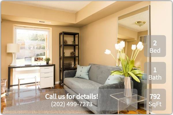 $1,499 / 2br - 792ft2 - 2 Bdrm 1 Bath Blowout Special (Washington - Eastover Shopping Center)63822292972673121