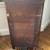 Antique Vintage Art Deco Oval 3-legs Side Table Nightstand Gold Inlays 10 thumbnail