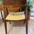 Mid century wooden and leather chair 4 thumbnail