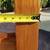 SOLID teak LARGE side table---NO VENEER---A TANK! 6 thumbnail