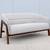 Modern Justin Champaign for Jasper Group Indie Two Seat Loveseat Sofa 8 thumbnail