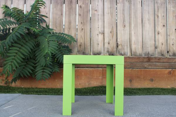 Syroco Lime Green Modular Parsons End Table, Circa 1960s/70s 1