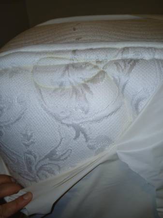 Queen size bed frame spring box mattress $120 1
