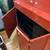 Beautiful Red Asian Desk/Cabinet w/Doors & 2 File Cabinet Drawers 10 thumbnail