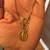 18K Italian SOLID Yellow Gold Necklace with Virgin Mary (Madona) Penda 2 thumbnail