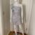 SILVER PETAL SLEEVE DRESS Size Medium 1 thumbnail
