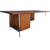 1960s Florence Knoll Large Executive Desk in Walnut and Chromed Steel 3 thumbnail