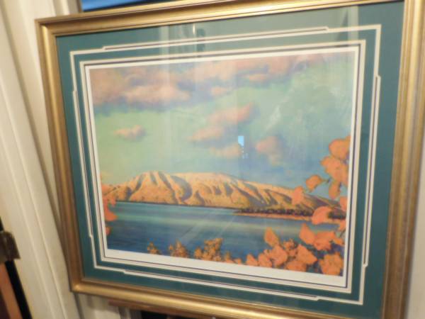 Across the Inlet--Sleeping Lady--Machetanz Print 1