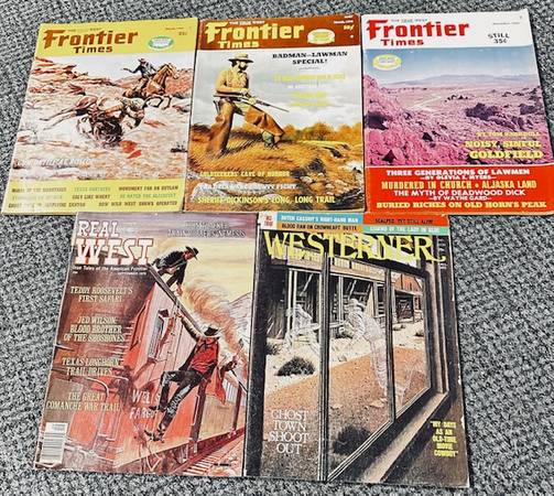 4 vintage Western magazines 60s 70s 1