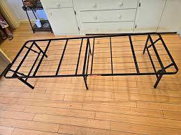 Single Mattress Size Portable Folding Cot Foldup Guest Bed Frame 1