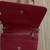 Bebe Los Angeles red clutch with gold accent chain 2 thumbnail