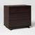 Modern 3 Drawer Dresser - Espresso Brown 2 thumbnail