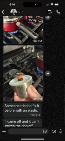 Gas Stove Repair Needed – Knob Broken + One Burner Not Igniting 1