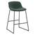 3 colors New Zest Bisto Bar Height Fabric Shell Chairs w/Black Frame 4 thumbnail