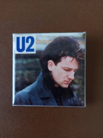 Vintage U2 - Bono Pinback Button 1