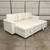 New White Leather Sofa Bed Sectional / Couch with Chaise (Can Deliver) 9 thumbnail