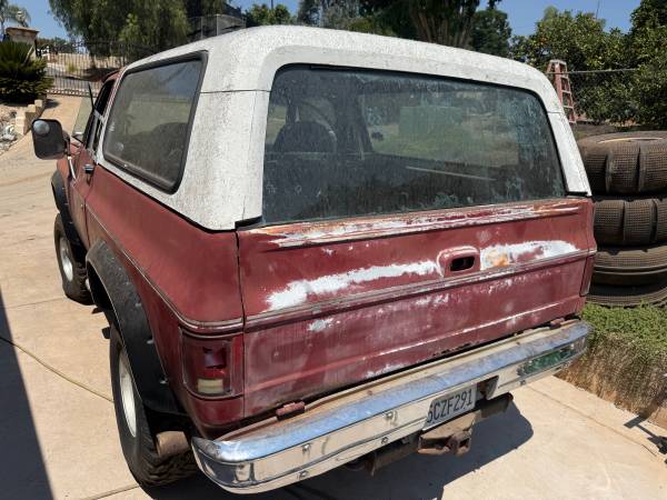 1979 Chevy Blazer 4X4 - $7.900 (Escondido)63470060145537122