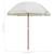 vidaXL Garden Parasol Sand Polyester Steel Large UV-resistant material 3 thumbnail