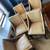 West Elm dining chairs - set of 5 - golden tan, leather 2 thumbnail
