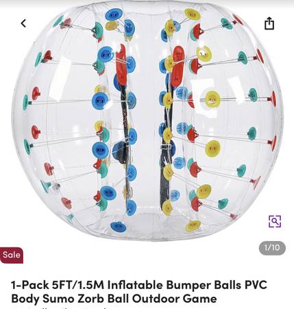 2 Inflatable bumper balls 1