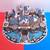 Disney Village Sleeping Beauty's Castle Holiday Sculpture DAMAGED tink 3 thumbnail