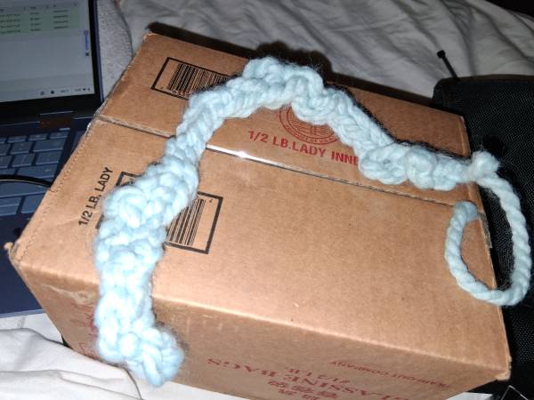 homemade crochet bracelet 1