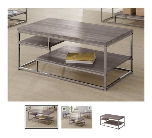 Modern Dark Grey Coffee Table 🔺 1