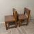 Vintage oak chairs set of 2 3 thumbnail