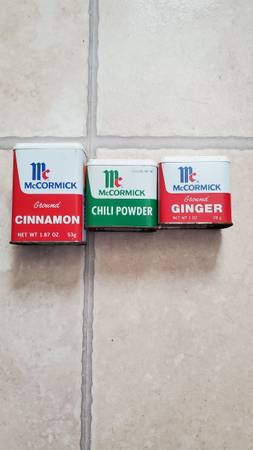 Vintage McCormick Spice Tins (Set of 3) 1