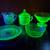 Vintage Uranium Depression Green Glass collection Bowls Pitchers Plate 1 thumbnail