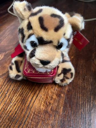 Cartier plush leopard toy genuine - $25063471013700739120