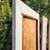 30 x 80" antique wood DOOR with window space 9 thumbnail