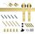 RELIABILT 78-in Soft gold Indoor J-strap Single Barn door hardware kit 2 thumbnail