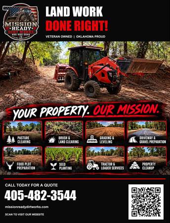 TRACTOR WORK | LAND CLEARING | DRIVEWAY GRADING | VETERAN OWNED 1