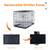 Secure Foldable Single Door Metal Dog Crate, Small, Black, 22” L 3 thumbnail