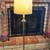 Mid-Century Brass Floor Lamp with Fabric Shade 55”tall 1 thumbnail