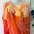 New hand painted 100% silk top Art to Wear Tunic poncho size L/Xl 3 thumbnail