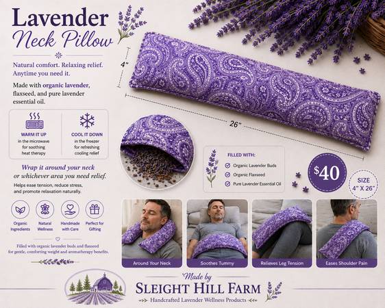 Lavender Neck Pillows 1