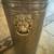 Vintage hammered brass waste basket 2 thumbnail