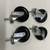 NEW 4″ x 1″ Caster Wheels – Set of 4 (2 Locking, 2 Swivel) – Heavy Dut 4 thumbnail