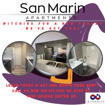 OCTOBER FULL OF TREATS NO TICKS! SAVE HUNDREDS UPON MOVE IN CALL NOW! 1