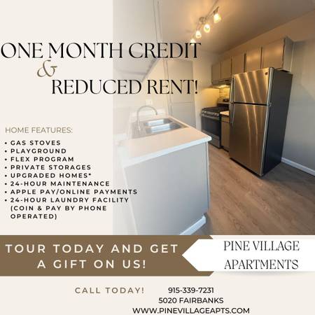 🌷 FRESH START, FRESH SAVINGS! 1 MONTH CREDIT & REDUCED RENT! 1